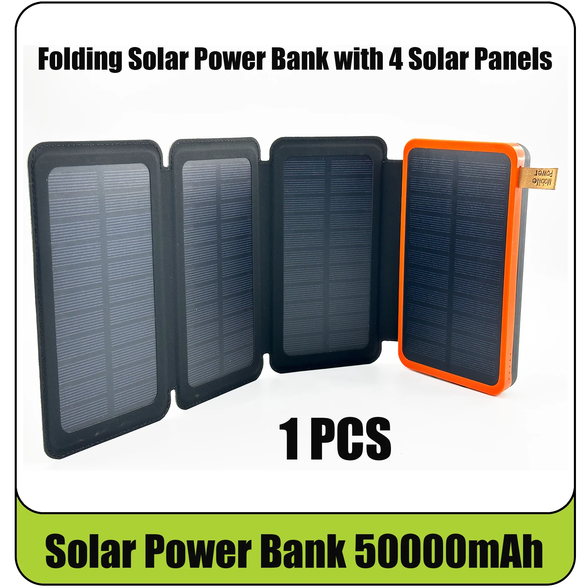 ตัวเลือกสินค้า แบตเตอรี่โซลาร์พกพา 50000mAh ชาร์จมือถือกลางแจ้ง
