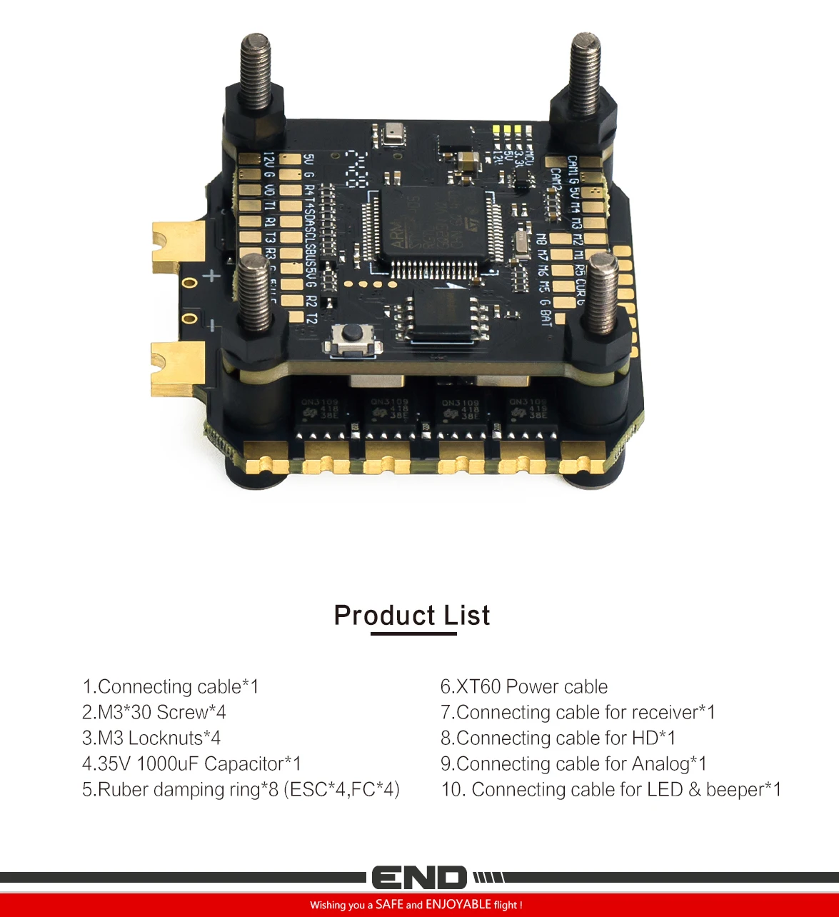 รูปสินค้า ชุดควบคุมโดรน F405 พร้อม ESC 60A สำหรับ FPV Freestyle