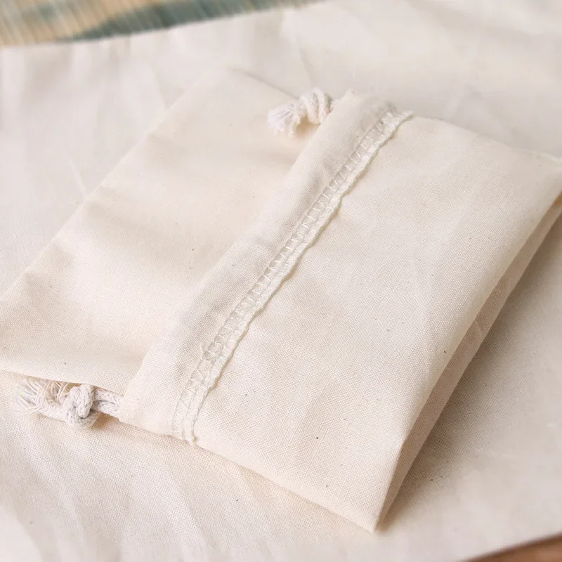 10pcs 코 튼 가방 선물 Drawstring 주머니 선물 상자 포장 가방 선물 리넨 가방 쥬얼리 디스플레이 크리스마스 웨딩 자루 삼 베 가방 Diy