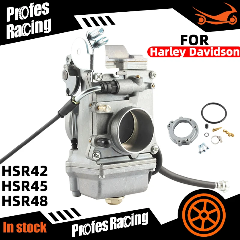 

Motorcycle HSR Carburetor Mikuni HSR48 HSR45 HSR42 Pumper Carb HSR Carburetor with jets For Harley Davidson FLH FLHB Bad Boy...