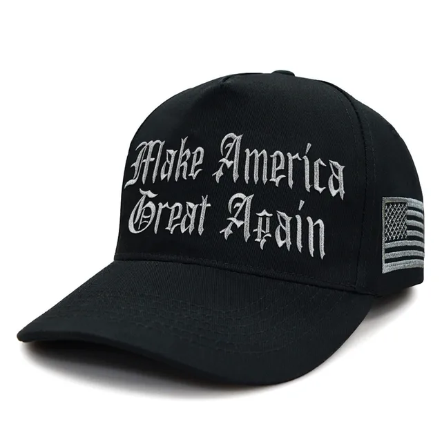 Black Fashionable Adjustable Embroidered Baseball Cap Unisex 2