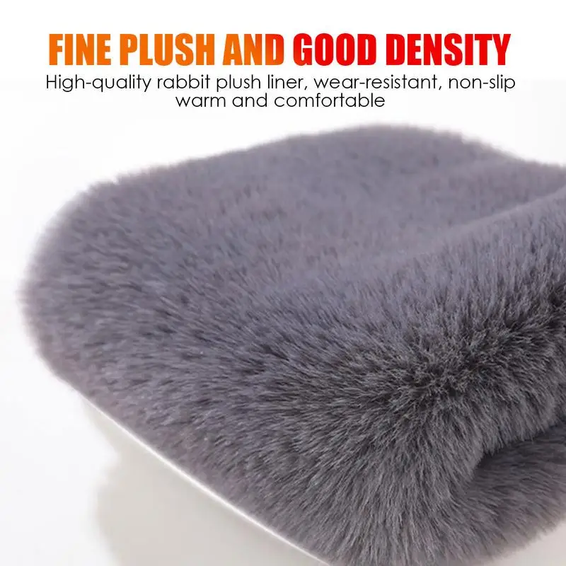 Winter Plush Knee Pad Thermal Knee Braces for Seniors Women Men Elastic Knee Pads Leg Sleeves for Skiing Cycling Camping Running 3