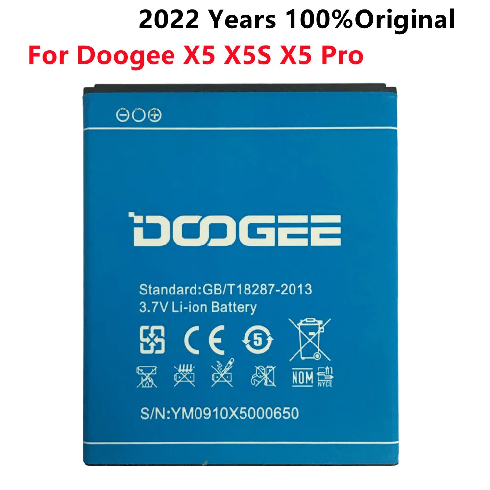 2022 год 100% Оригинальная Аккумуляторная батарея для Doogee X5 X5S Pro Высококачественная