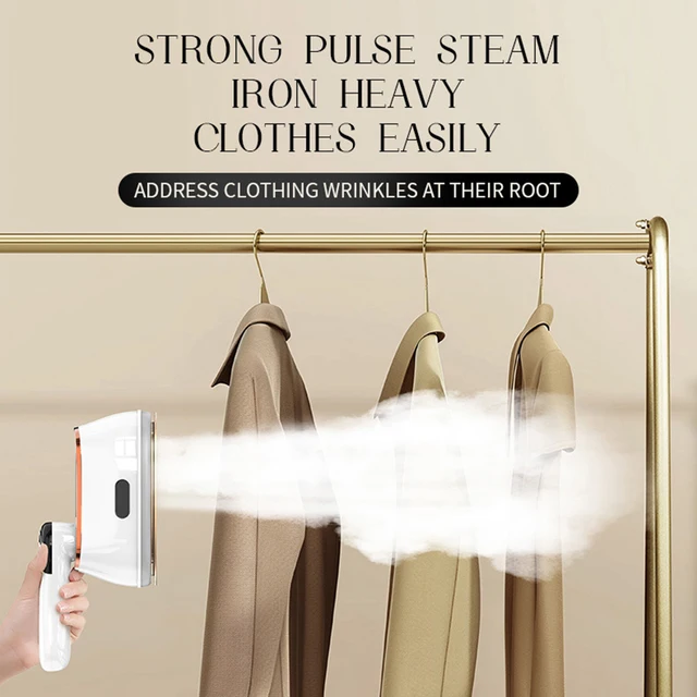 110V-220V Handheld Steam Iron Foldable Garment Steamer 1200W Power Portable 4 Speed Steamer Touch Screen Rotary Electric Iron 6
