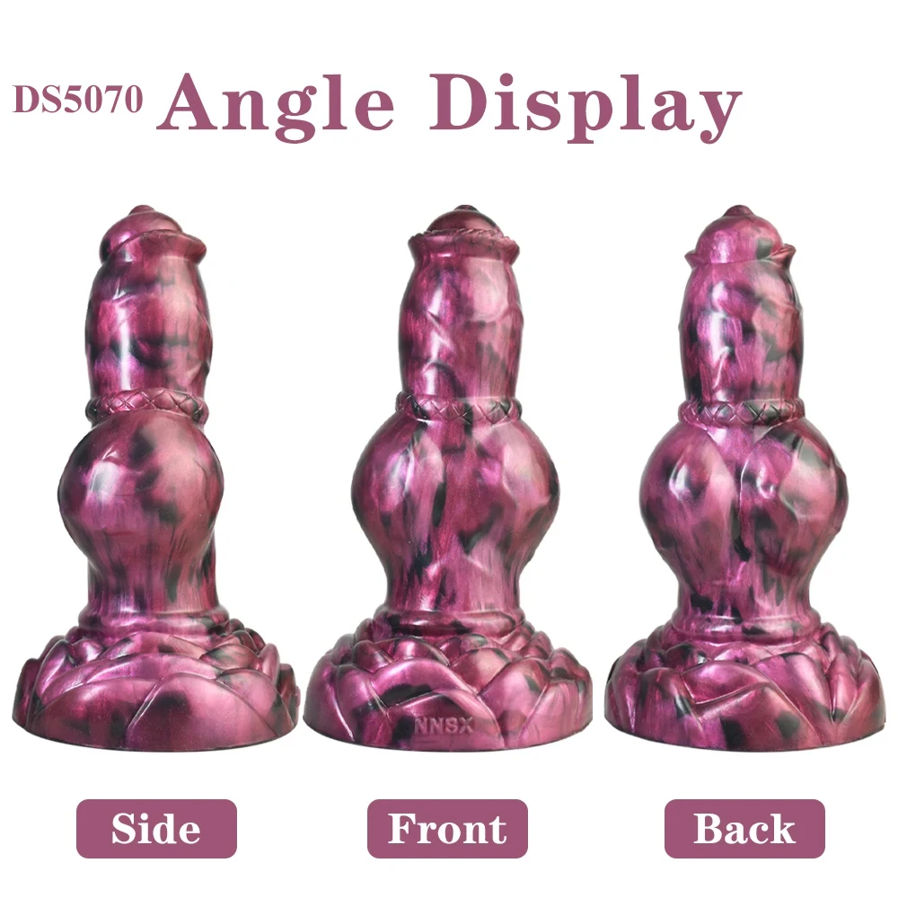 Silicone fantasia lobo dildo 2.95 Polegada de espessura nó butt plug massager da próstata homens brinquedo do sexo anal para as mulheres estimulador vaginal