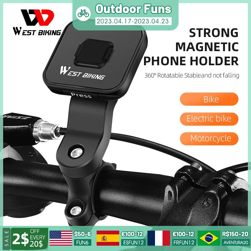 Strong Bicycle Phone Holder 360° Adjustable Smartphone Mobile