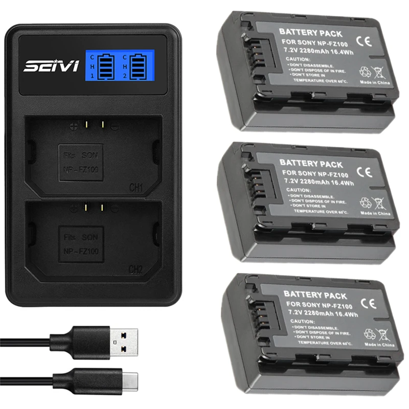 Аккумулятор 2280 мАч для Sony A6600 a7m3 a7rm3 a7r3 a9 a9R a7R a7 a7c a7r4