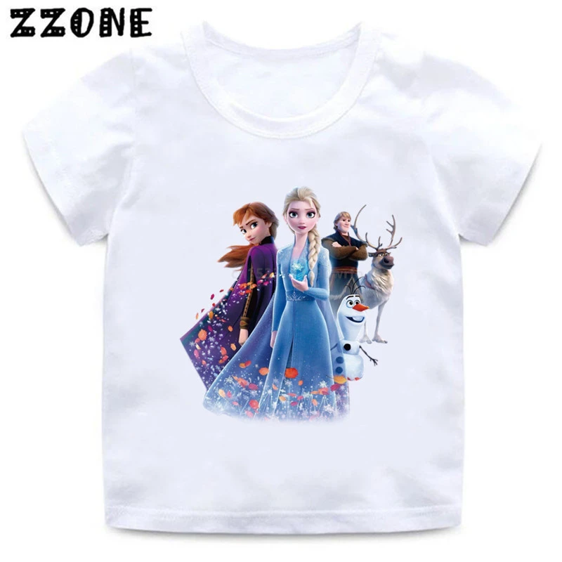 t-shirt in kid	 Frozen Elsa Anna Graphic Cute Girls Clothes Disney Princess Kawaii Kids Funny T-Shirts Baby T shirt Summer Children Tops,ooo5493 t-shirt design kid	