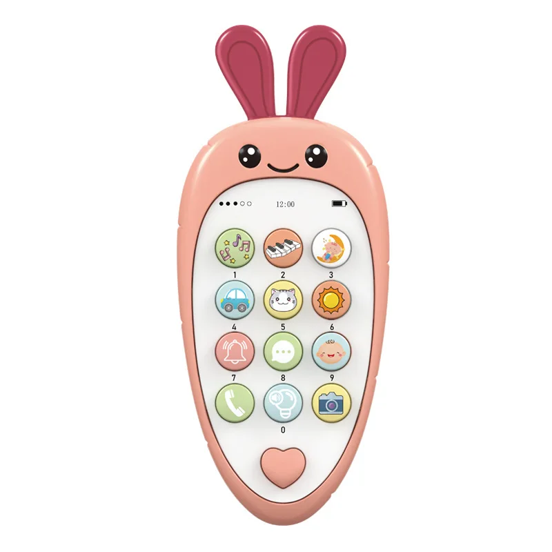 Cell Phone Toy Children's Intelligence Education Bite Smart Music Light Effect Story Learning Simulation