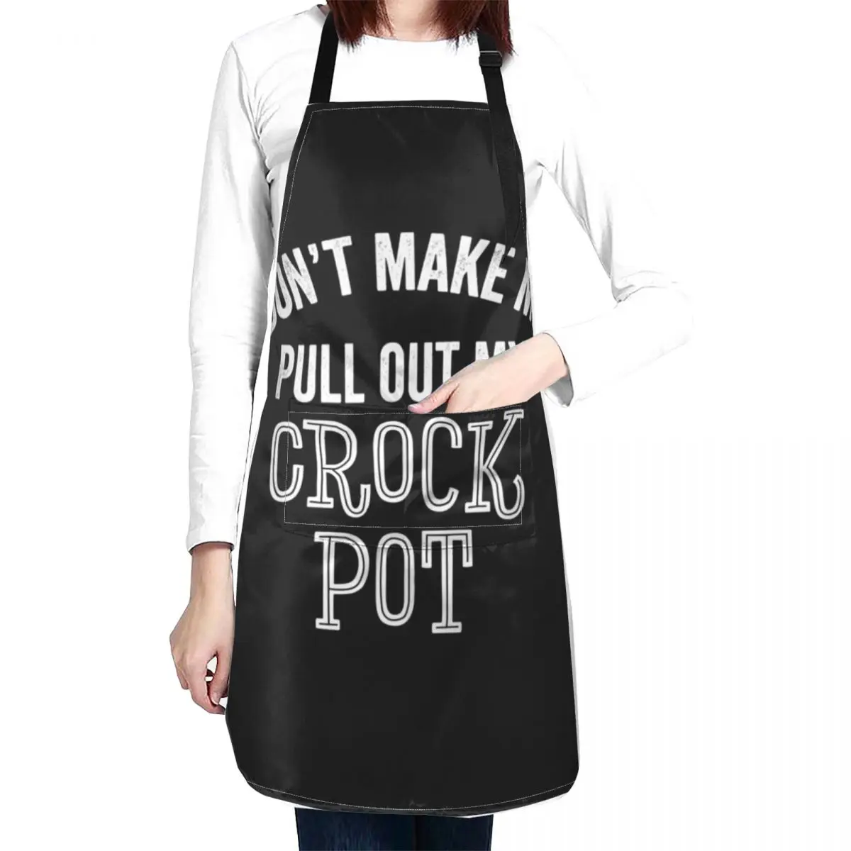 

Funny Crock Pot Slow Cooking Cooker Home Mom Dad Cook-Offs Gift Apron Aprons Men's aprons home women kitchen item