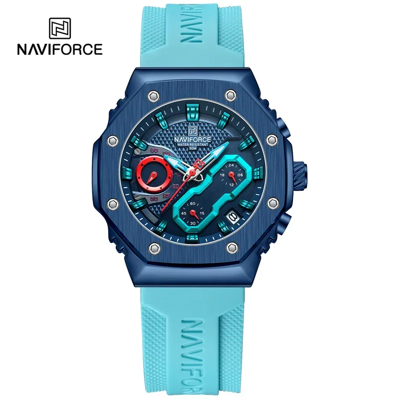 

Top Brand NAVIFORCE Women Watches Waterproof Luxury Luminous Lover Clock Sport Chronograph Quatz Wristwatches Relogio Feminino