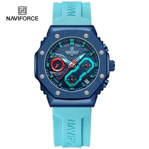 Top Brand NAVIFORCE Women Watches Waterproof Luxury Luminous Lover Clock Sport Chronograph Quatz Wristwatches Relogio Feminino