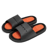 All Match Anti Slip Thick Massage Slippers Anti Odor Open-toe Slides Sandals Beachwear Shoes Slippers Women Men Bathroom