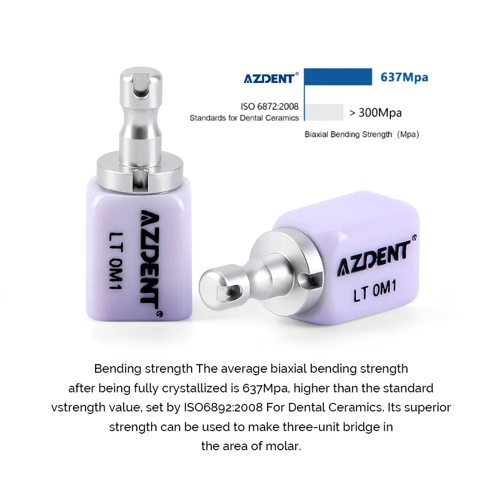 Blocchi LT C14 Per Fresatura Blocchi In Ceramica Per Odontoiatria CAD/CAM | Per Sistemi CEREC, Emax | Materiale Per Laboratori Blocchi Disilicato Litio Odontoiatria - Foto 2