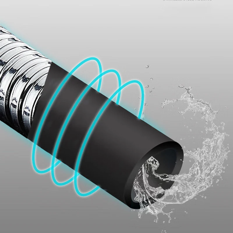 Bathroom Anti-twist Stainless Steel Shower Hose 150cm Flexible Shower Water Pipe