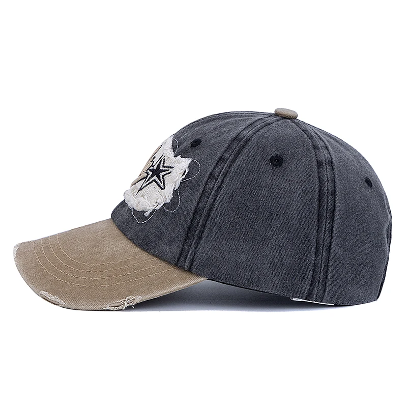 New Style Unisex Baseball Cap ATHLETE Letter Star Embroidery Dad Hat Women Men Outdoor Washed Cotton Cap