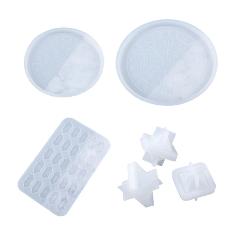 

DIY ремесла кулон ювелирные изделия кристалл формы из эпоксидной смолы символ энергии руны письмо слово модель зеркало литье