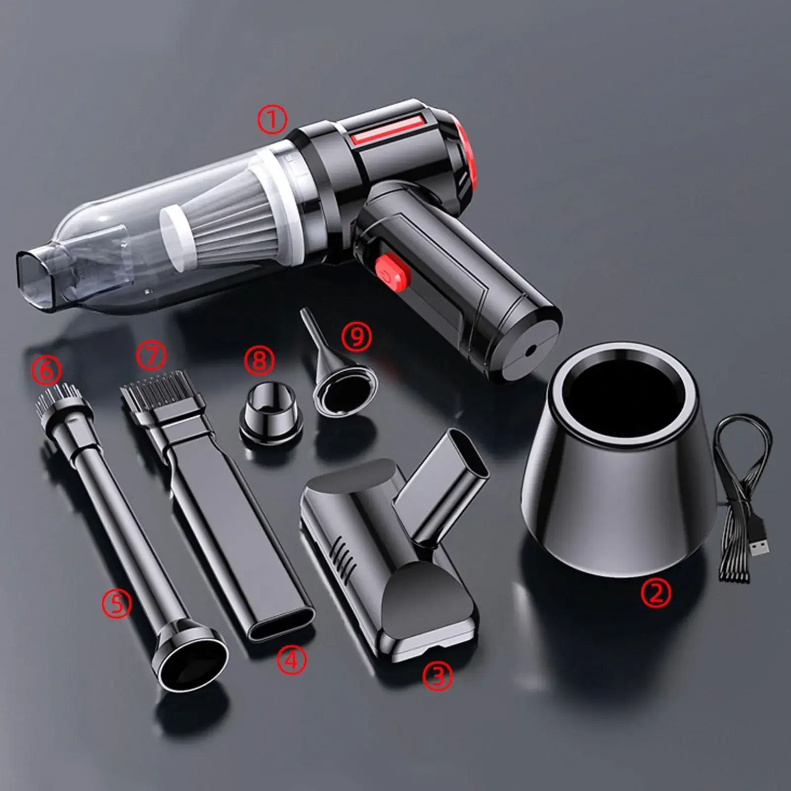 NEW Cordless 90000pa Handheld Vacuum Cleaner Mini Portable Auto Wireless Car Home Power Powerful Dust Suction Accessories Car