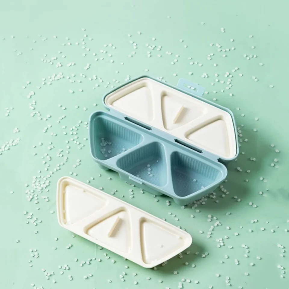6 Cavity Triangle Rice Ball Mold For Creative Meals