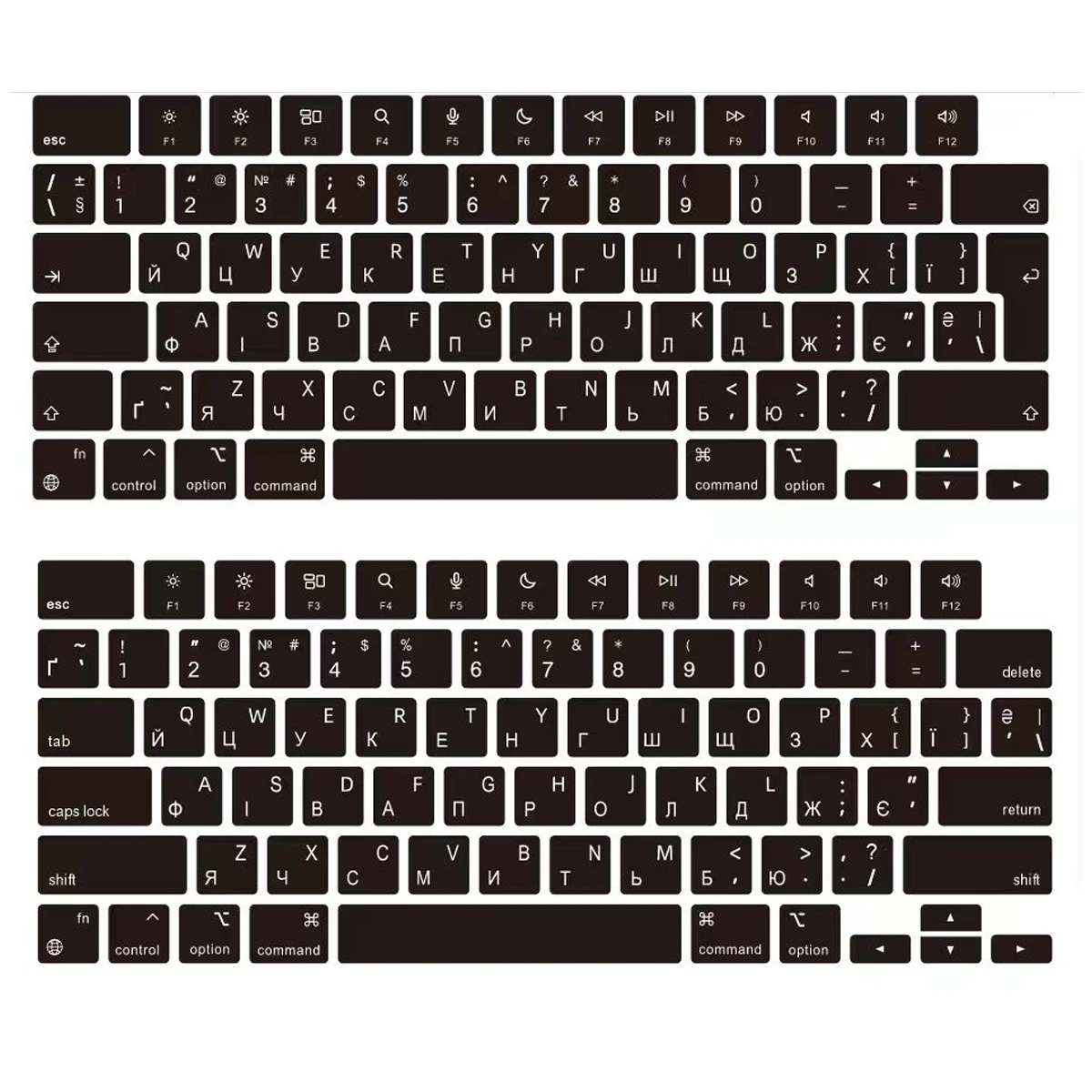 Ukrainian Language Silicone Keyboard Cover