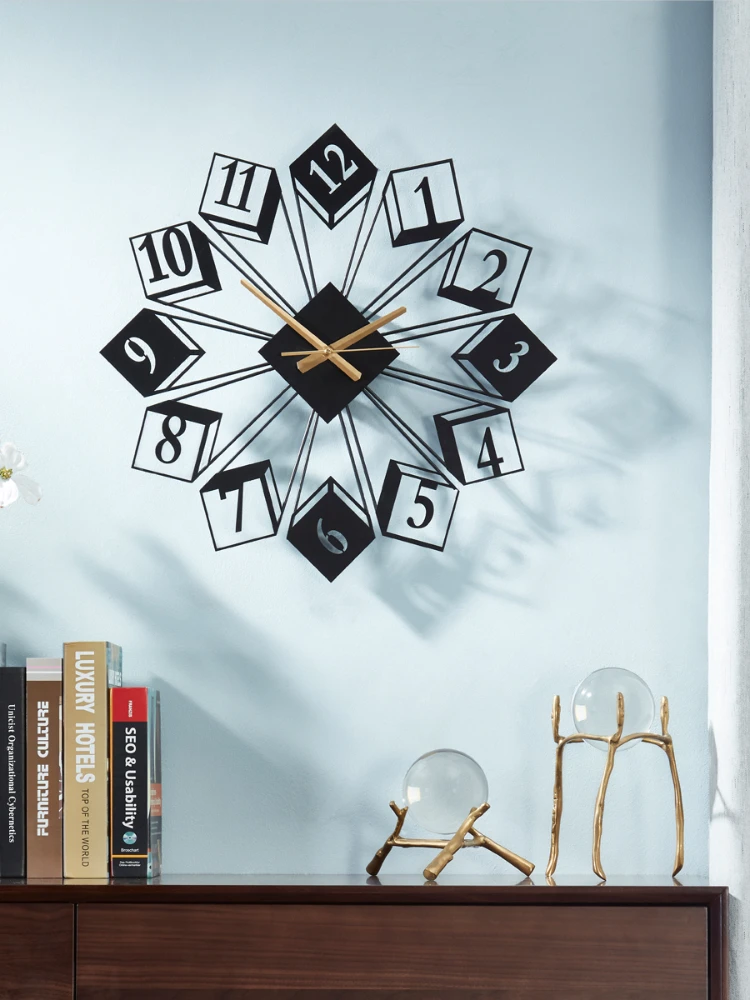 

Creativity Abstract Wall Clock Modern Design Fashion Nordic Digital Wall Clock Living Room Reloj De Pared Wall Decoration