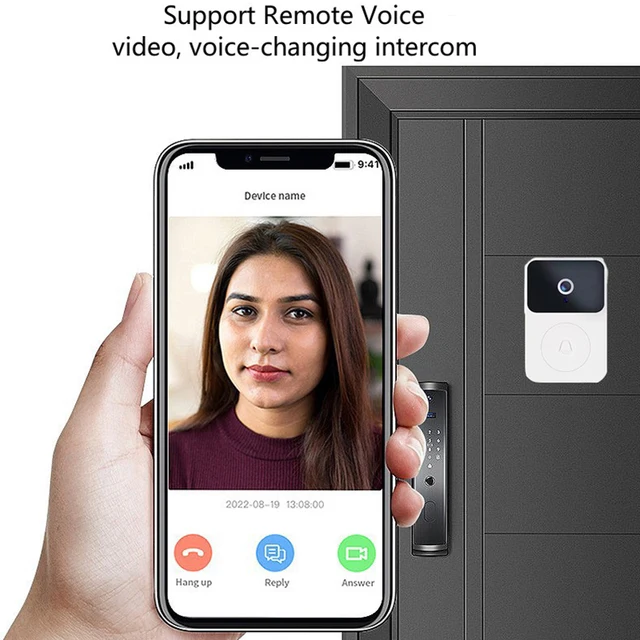 x9 Wireless Video Doorbell Camera Visual Smart IP Doorbell Night Vision Real-Time Monitoring Remote Intercom Security Door Bell 3