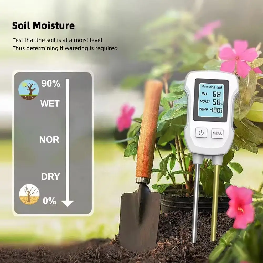 

Garden Farm Instrument Plants Soils Sensorle Probe Gardening High-precision Digital Potted Planting PH Tester E1U3