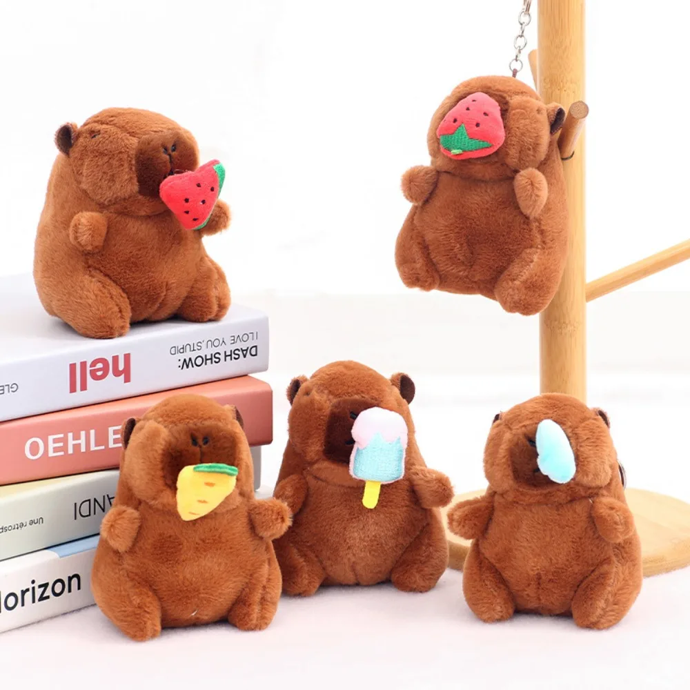 Capybara Plush Keychain & Doll Snot-Pulling Simulation Pendant School Bag Accessory plush keychain,plush doll,capybara plush toy,key chain,plush toy