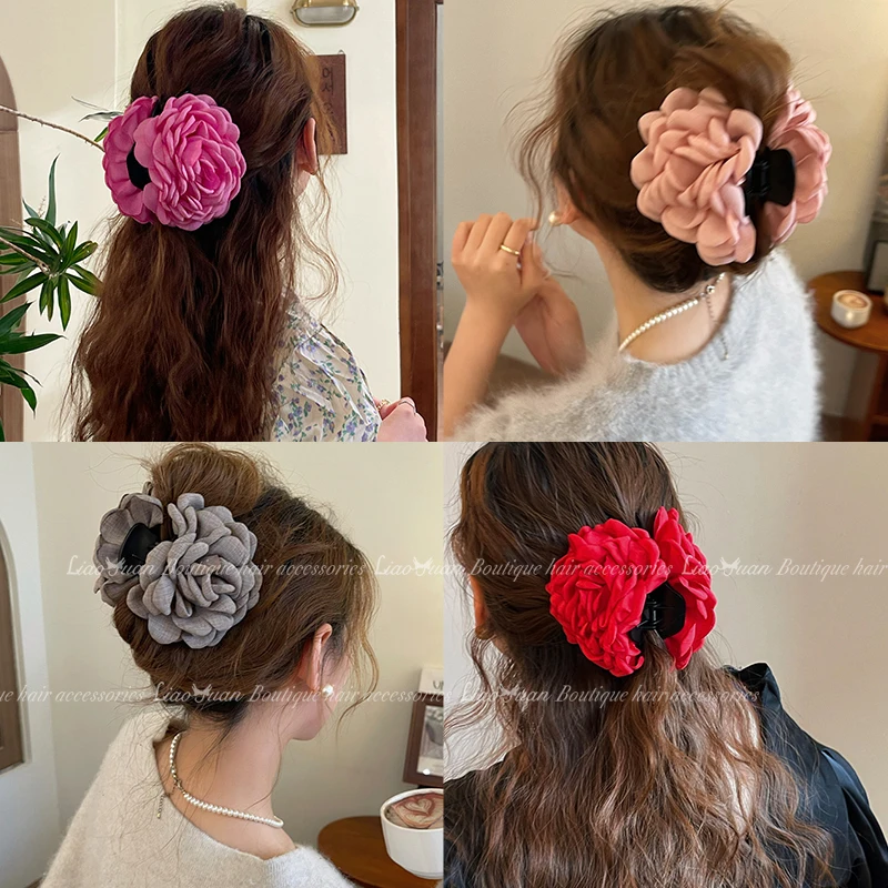 Mode Metall Haar Klaue Mädchen Klammern Mädchen hohen Pferdes chwanz Clip feste Haarnadel Klaue Clip Advanced Sense Haar Zubehör Kopf bedeckung – Detail 13