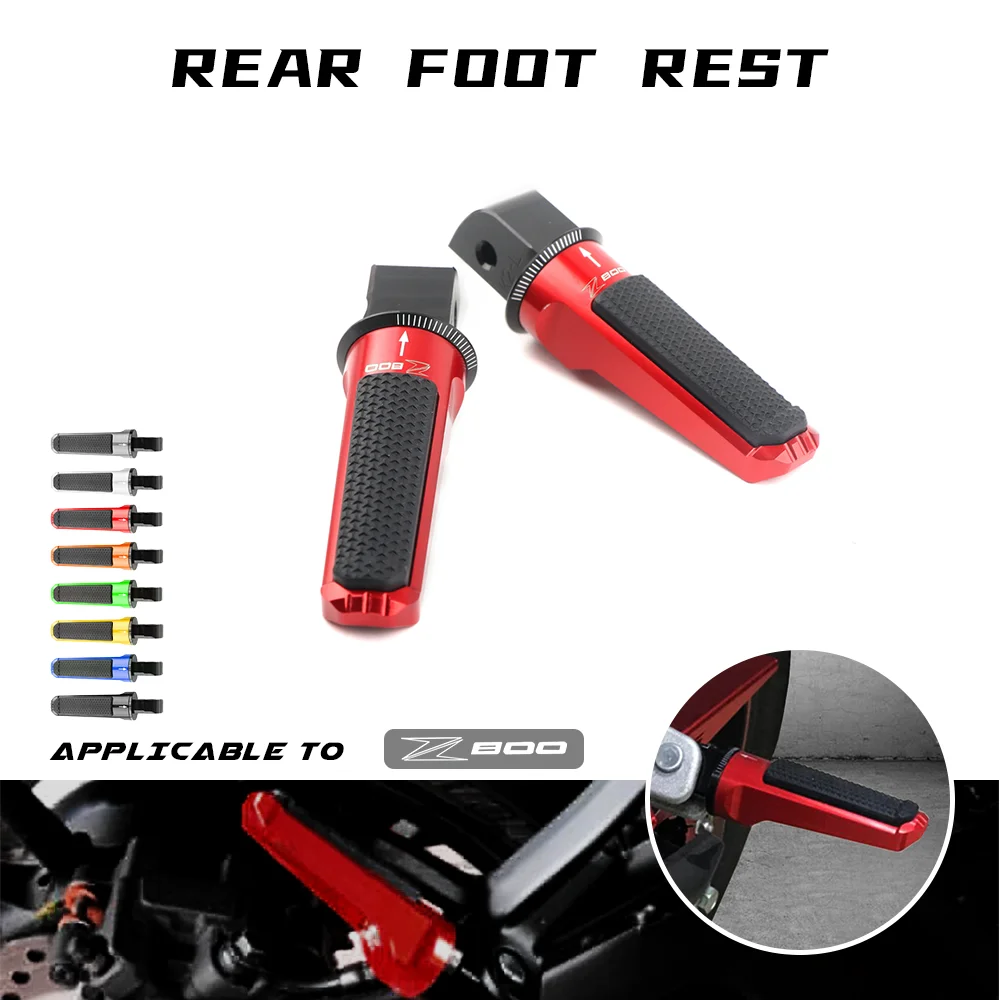 

Motorcycle Accesstories CNC Aluminum Rear Foot Pegs Footrest Passenger Footpegs for KAWASAKI Z800 ZR800 Z800E ABS 2013-2016