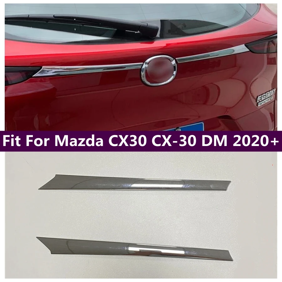 

Chrome Exterior Rear Tail Trunk Wing Molding Cover Trim Fit For Mazda CX30 CX-30 DM 2020 2021 2022