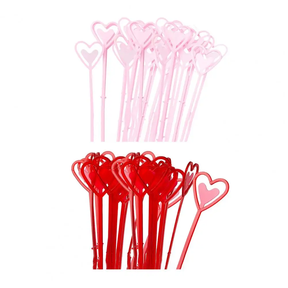 Cake Topper 100Pcs Attractive Reusable Decorate Birthday Bouquet Card Holder Flower Stick Flower Pick Household Supplies
