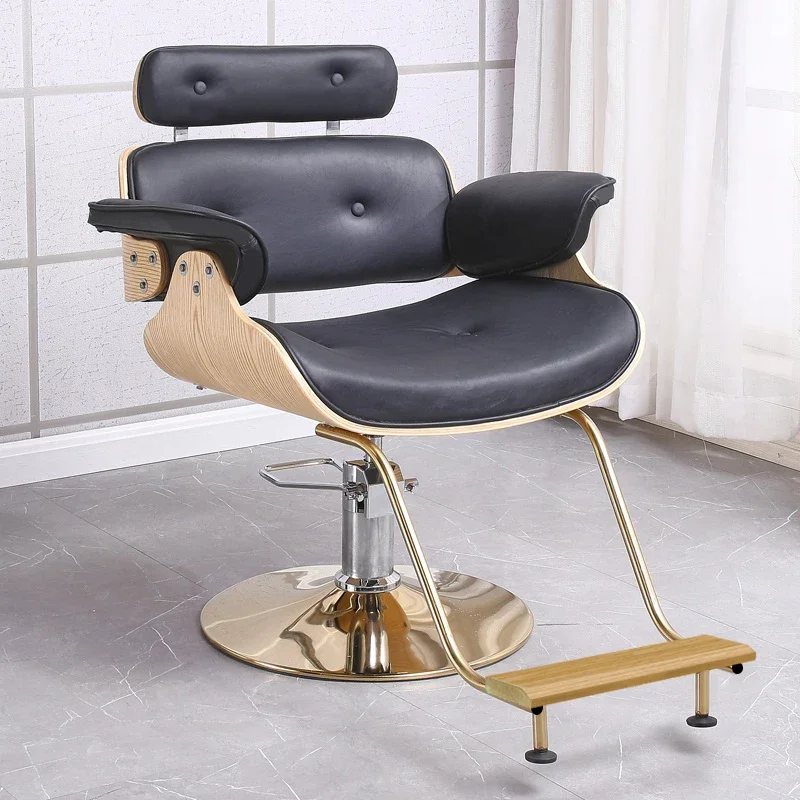 Luxury Nail Salon Barber Chairs Aesthetic Equipment Hydraulic Hairdressing Barber Chairs Beauty Barber Chaise Furniture QF50BC