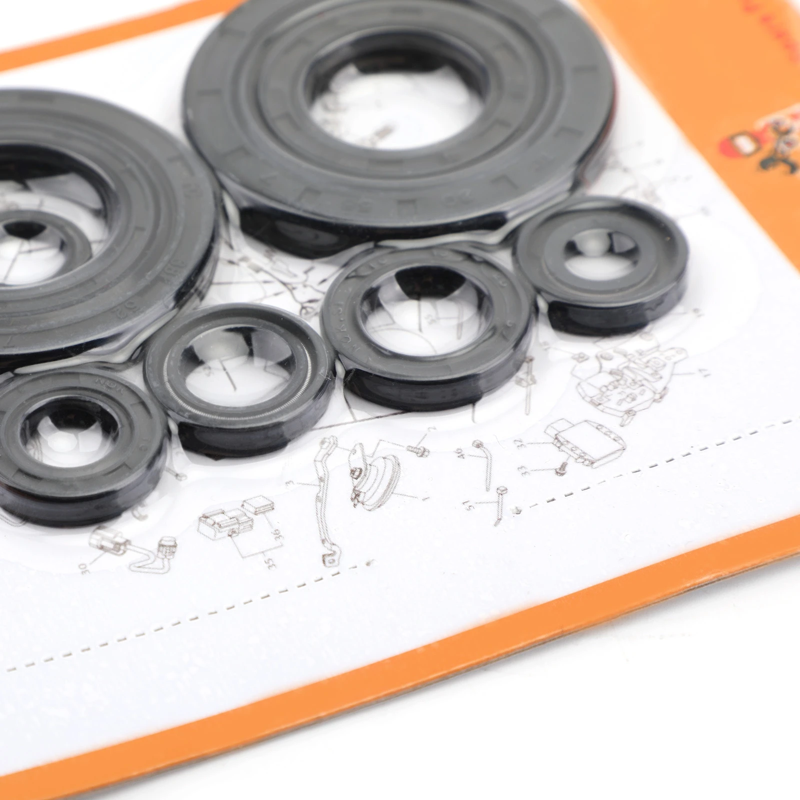 Areyourshop for Honda CRF250R 2010- 2011 2012 2013 2014 2015 crf250r CRF-250R 9pcs Engine Oil Seal Kit Set