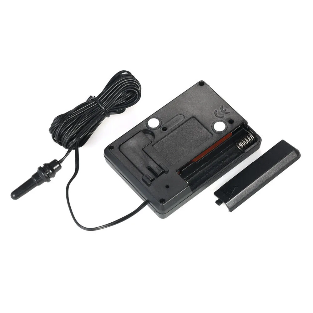 

TM803 Digital Thermometer ABS Plastic Black + Blue Digital Alarm Fish Tank Freezer Fridge Refrigerator LCD Display