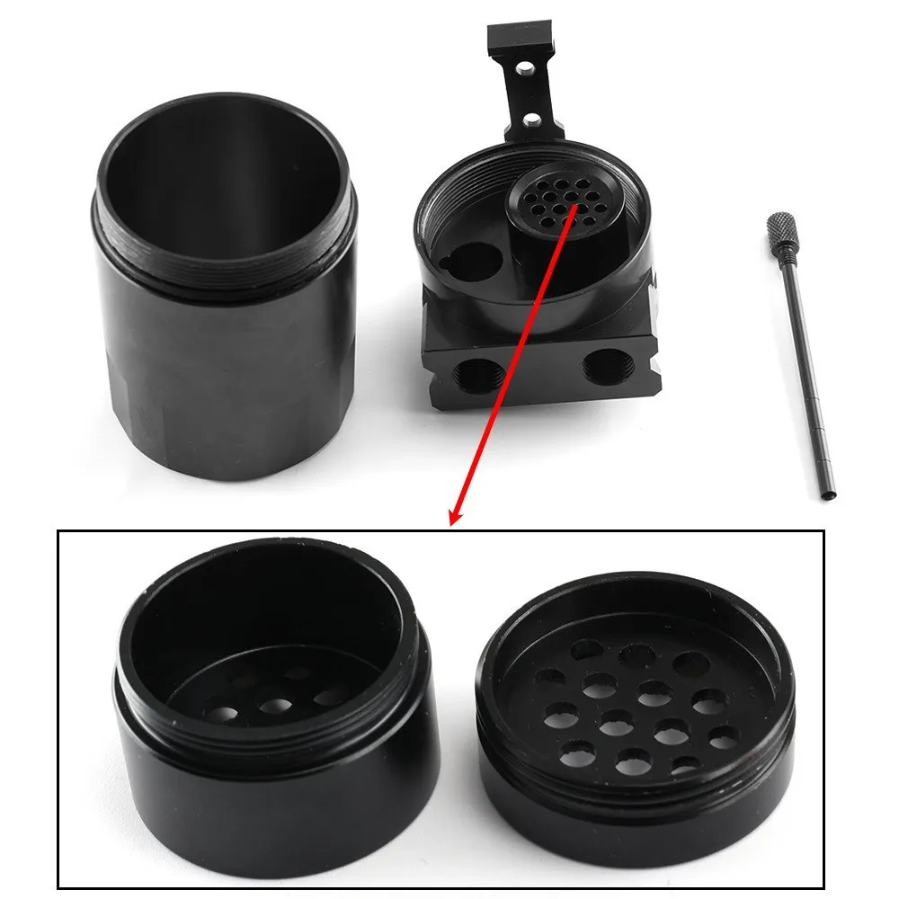 Universal Aluminum Oil Catch Reservoir Breather Can Tank with Filter Kit