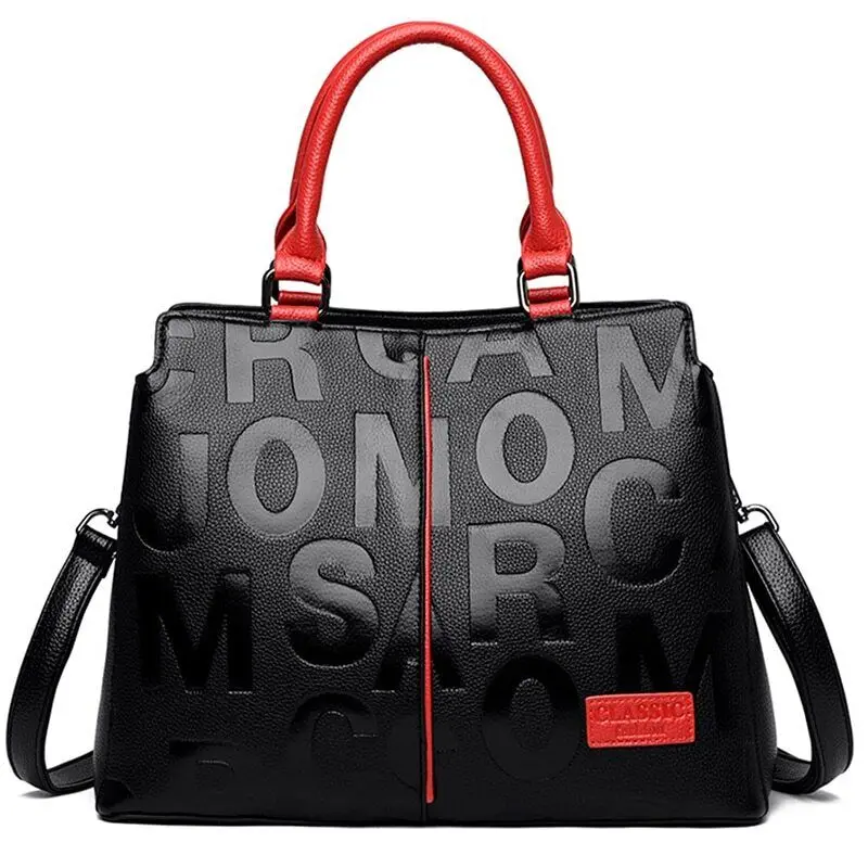 

Ladies Quality Leather Letter Shoulder Bags for Women Luxury Handbags Women Bags