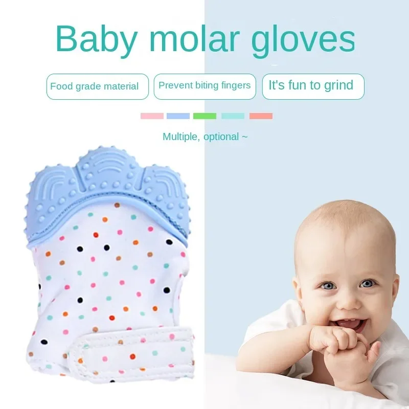 Baby Teether Cartoon Printed Children's Gloves Children And Babies Teethers Anti Eating Hand Teething Chewing Toy Baby Stuff