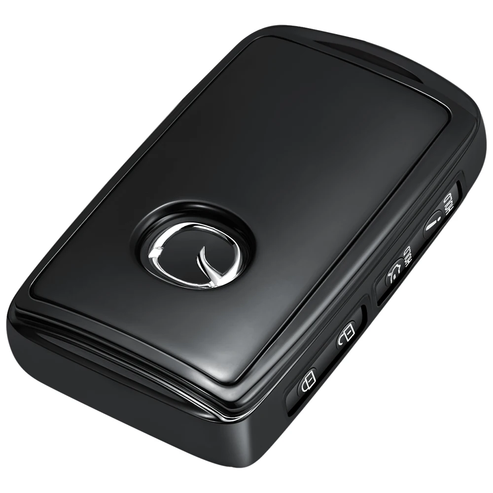 OFFCURVE Sleutelhoes Autosleutelhoes Autosleutelbehuizing Sleuteletui Geschikt voor Mazda 3 6 CX-30 CX-50 CX-60 CX-90 CX-4 CX-5 CX-8 CX-9 MX-5 MX-30 Axela Saloon MX-5 Miata RF Hatchback 3 BP