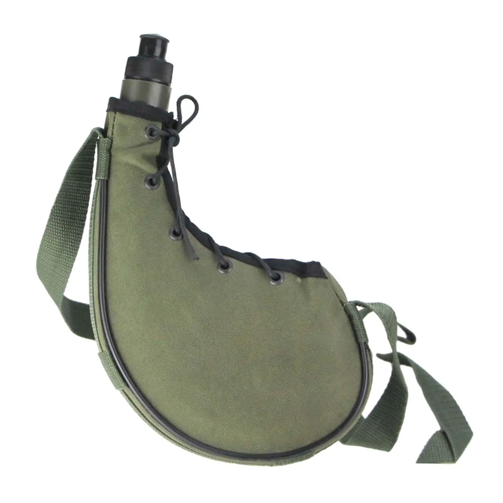 Outdoor Bottle 750ml Oxford Cloth Water Kettle Canteen Water Bottle for Running Outdoor Activities Backpacking Travel Trekking