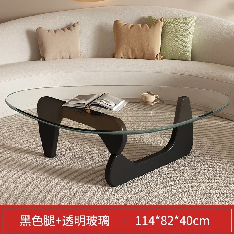 Triangle Coffee Table Glass Coffee Table Living Room Home Modern Simple Light Luxury Minimalist Net Red