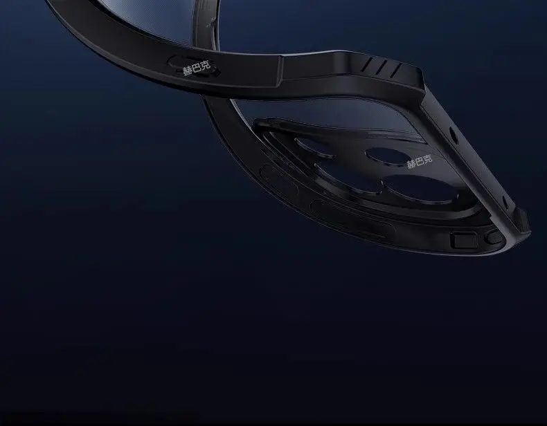 Oneplus 13 series transparent back cover showing matte/anti-glare and non-slip features.