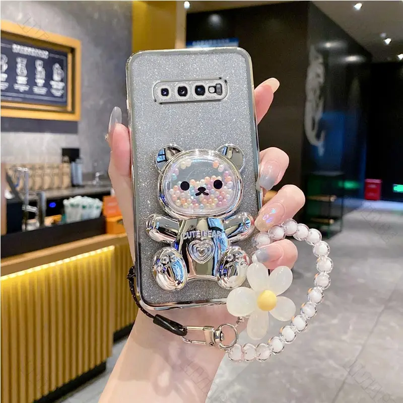 S 9 8 10plus Blumen riemen Bär Telefon halter Fall für Samsung Galaxy S8 S10 S9 plus S9 S8plus S10 S 8 S9plus Stand abdeckung – Detail 13