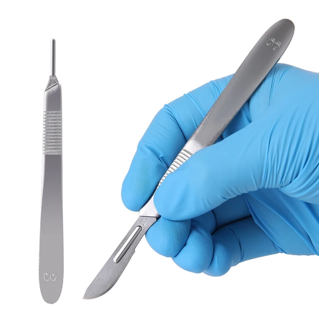 Bisturí quirúrgico Dental, cuchillas esterilizadas para uso médico Dental,  100 unids/lote por caja - AliExpress