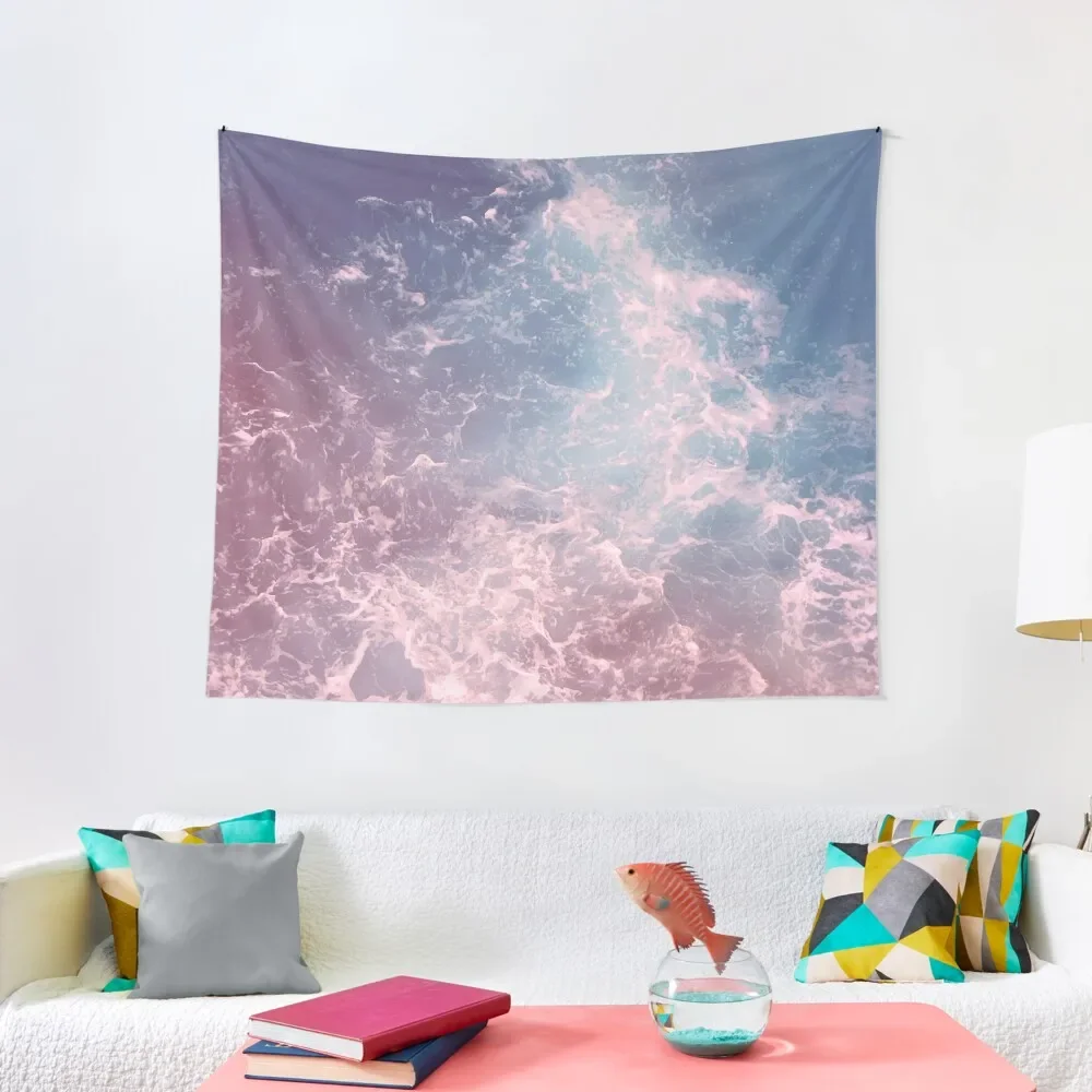 

Pink Gradient Waves Tapestry Decoration For Rooms Japanese Room Decor Wall Hanging Decor Home Decorating Tapestry