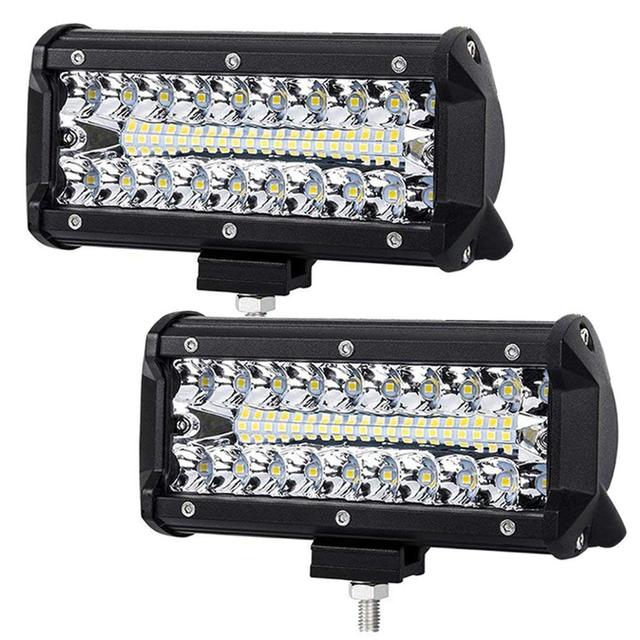 Anti-corruption And Adjustable 7inch LED Work Light Bar Spot Flood Work Driving Lights for Offroad 4WD