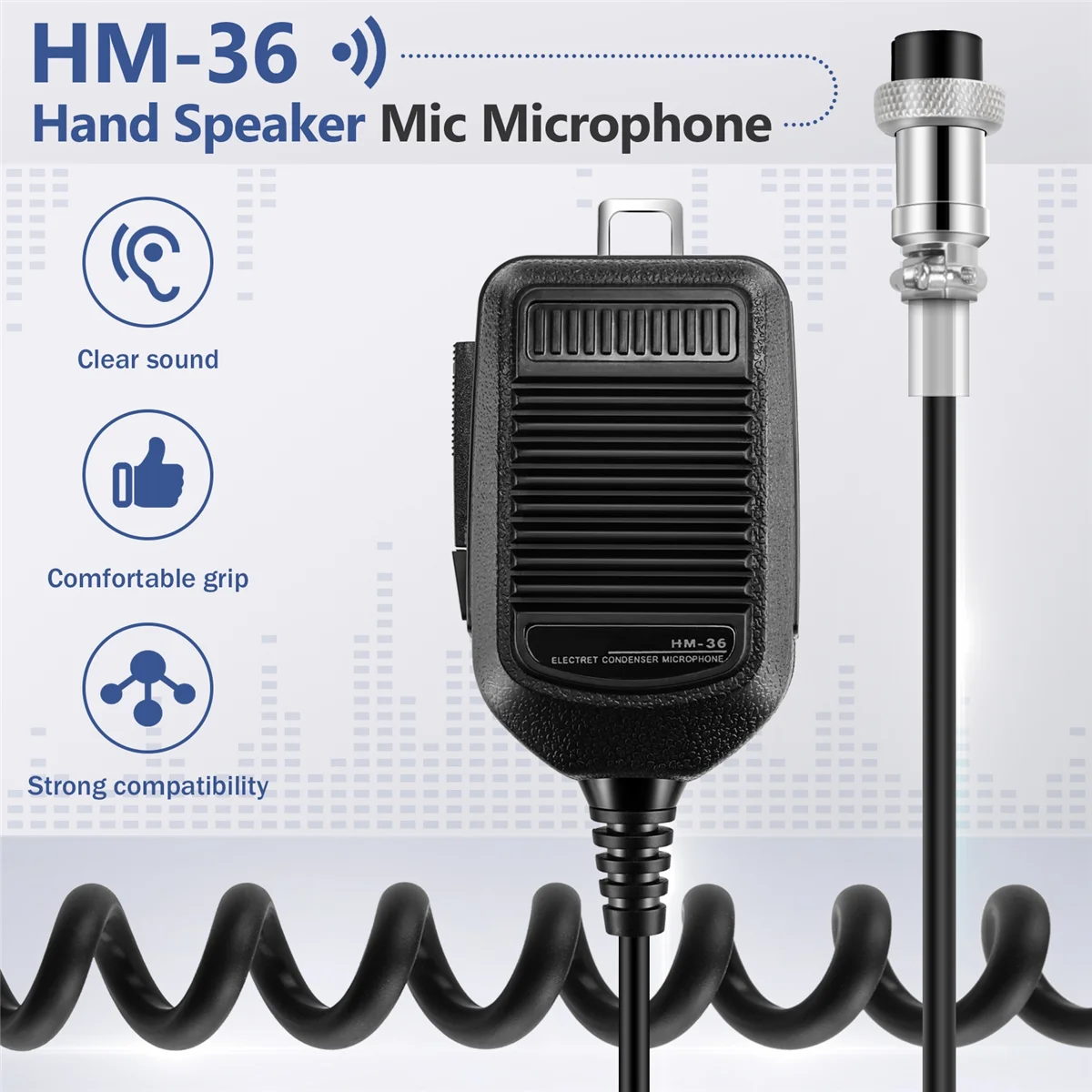 HM-36 핸드 스피커 마이크, ICOM 라디오 IC-718 IC-78 IC-765 IC-761 IC-7200 IC-7600