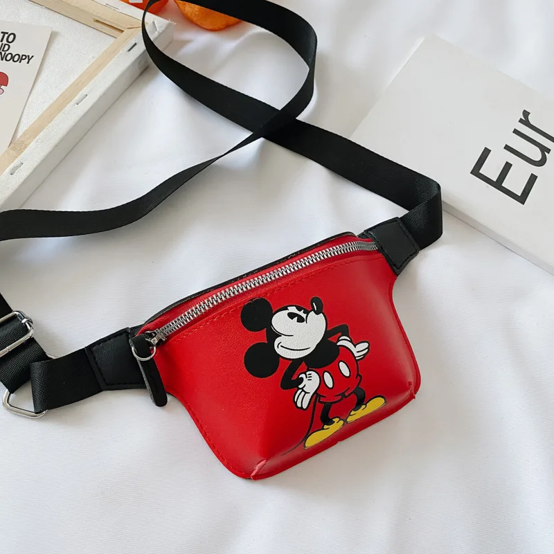Disney pu cartoon girl boy messenger bag minnie mickey mouse shoulder bag fashion handbag coin