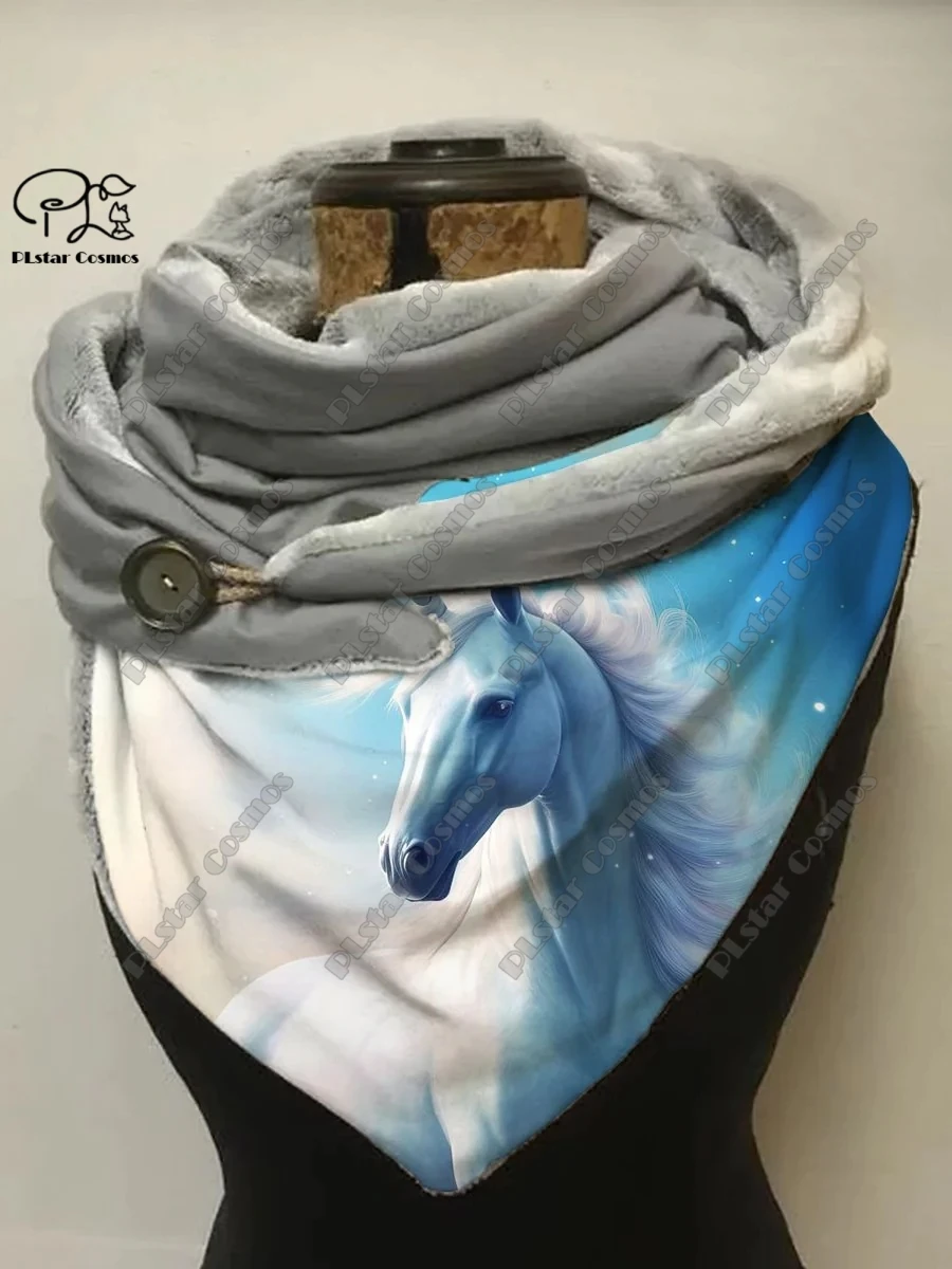 Рисунок 6 - Теплый шарф-шаль с 3D-принтом животных