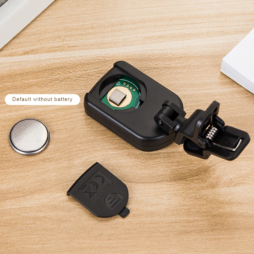 LCD Display Clip-On Tuner 3V Button Battery Bass Violin Ukulele Tuner Clip On Guitar Tuner for Guitar/Bass/Violin/Ukulele